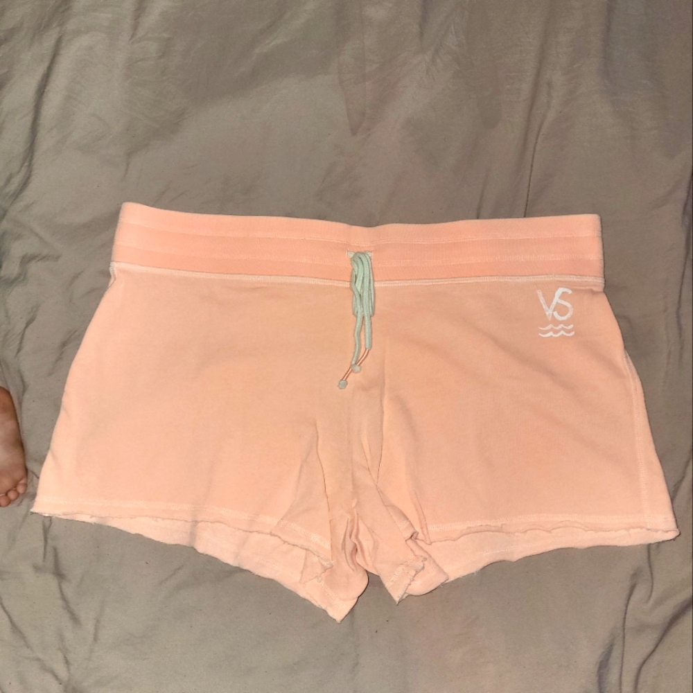 Victoria's Secret neon peachy 🍑 shorts, women's xl.